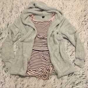 🦋 Soft Fuzzy Teddy Bear Lounge Sweater ✨